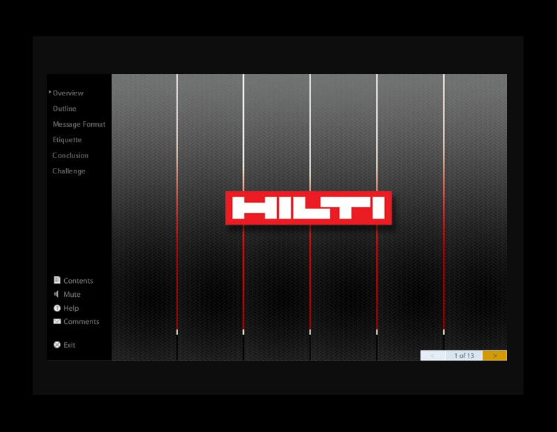 Excerpt of Hilti eLearning course. Copyright 2024 EduNeering Holdings, Inc.