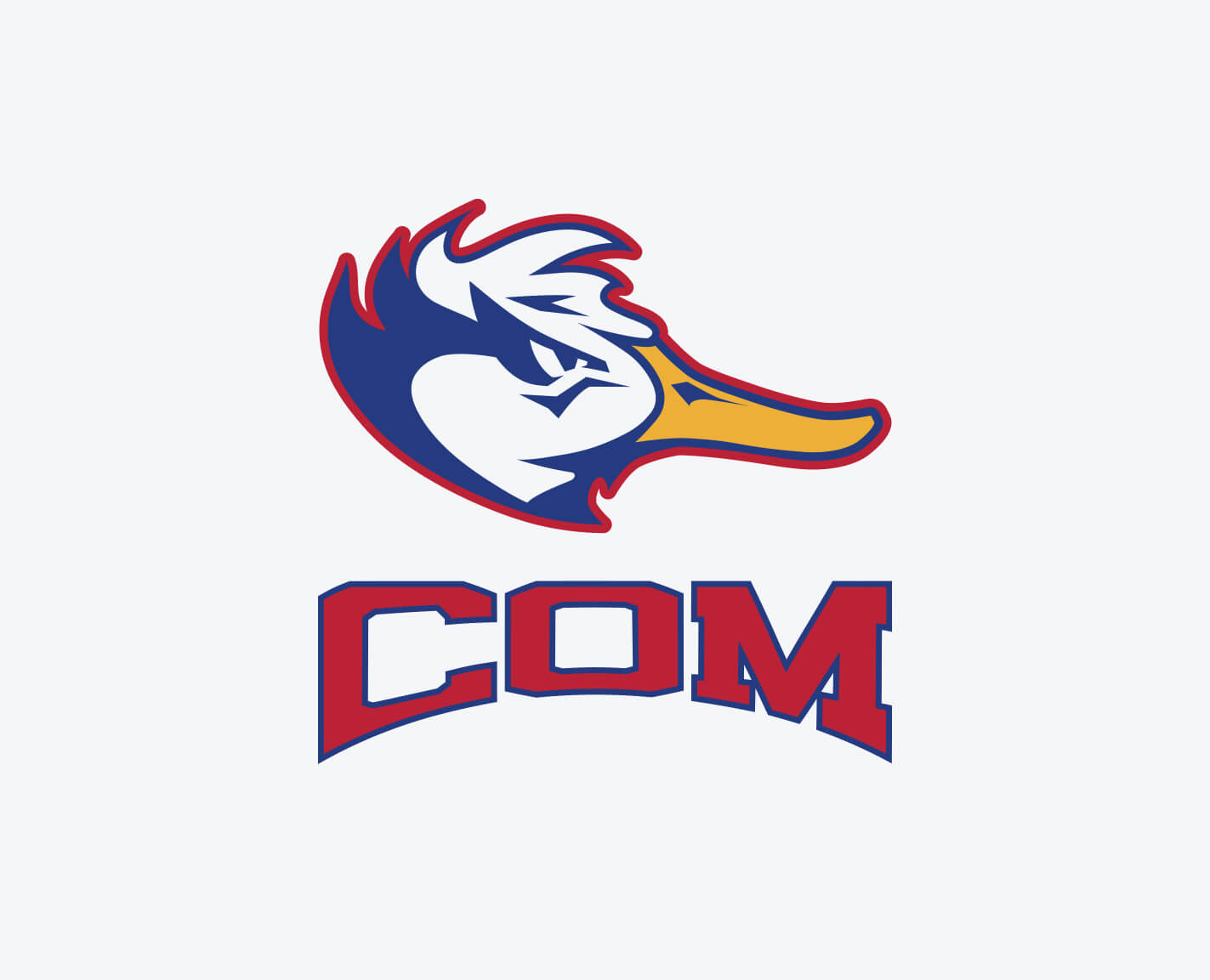 COM mascot logo. Copyright 2024 College of the Mainland.